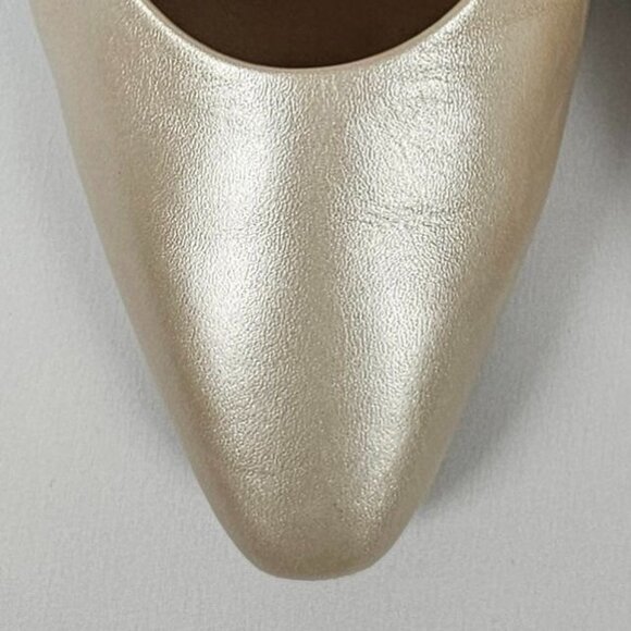 Worthington Soft Collection Jill 2.5" Heels 8.5M Cream Gold Business Casual Shoe - Picture 9 of 16